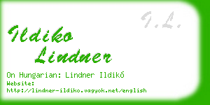 ildiko lindner business card